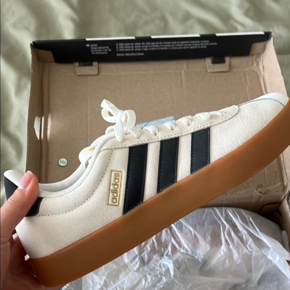 Adidas White and Black Sneakers